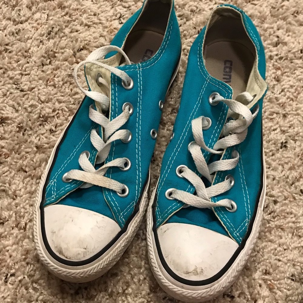 Turquoise Converse - Picture 2 of 3